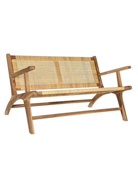 Banco Temur Ratan 120x76x68 cm