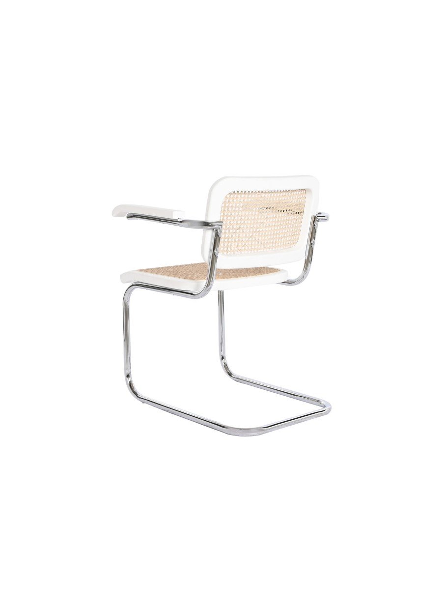 Silla Elisa Olmo Ratán 65,5x62x79 Blanco