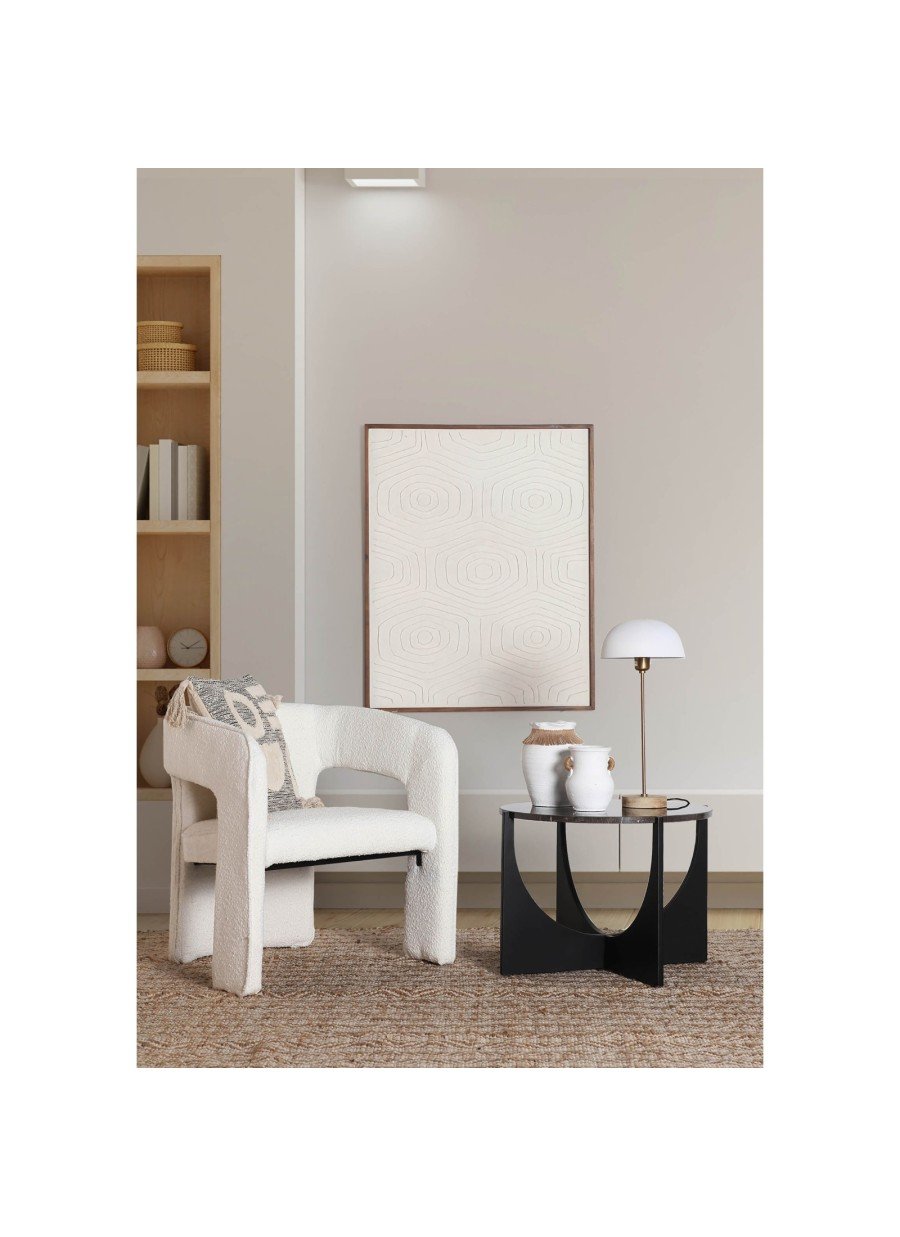 Mesa Auxiliar Fresnay Negro 63x63x45...