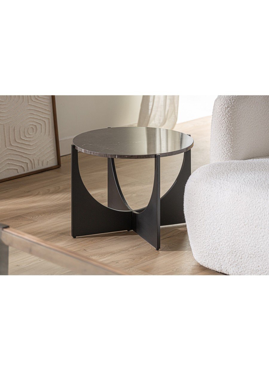 Mesa Auxiliar Fresnay Negro 63x63x45...