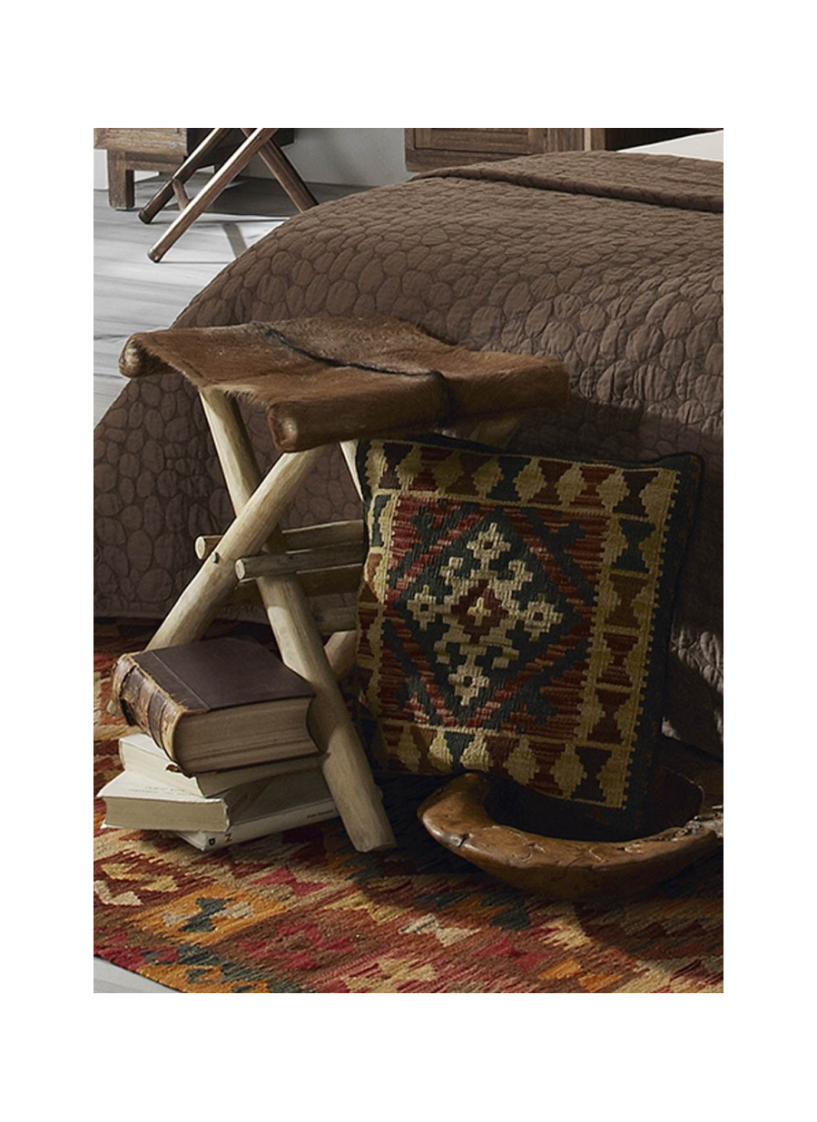 Auxiliar Maletas Plegable Piel Cabra 47 x 40 x 45cm