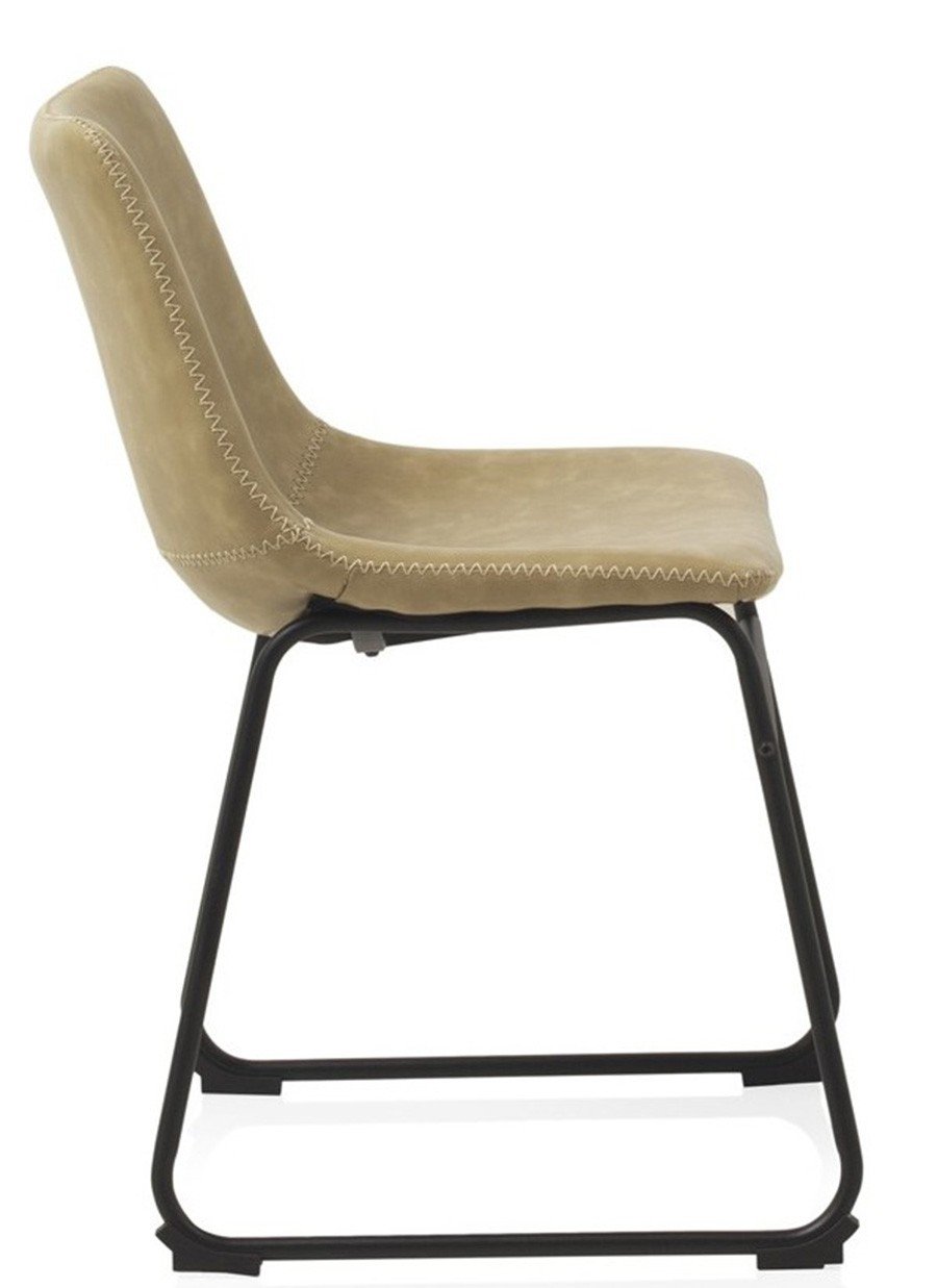 Silla Vilma Tapizada Crema 47x50x77 cm