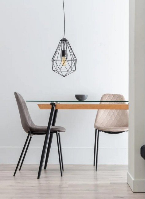 Mesa Siria Metal y Cristal...