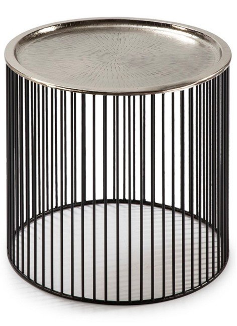 Mesa Luanda Plata 56x56x42 cm