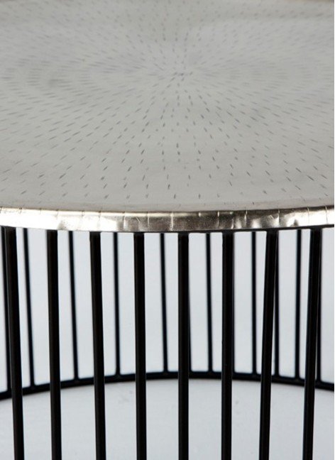 Mesa Luanda Plata 80x80x42 cm 2