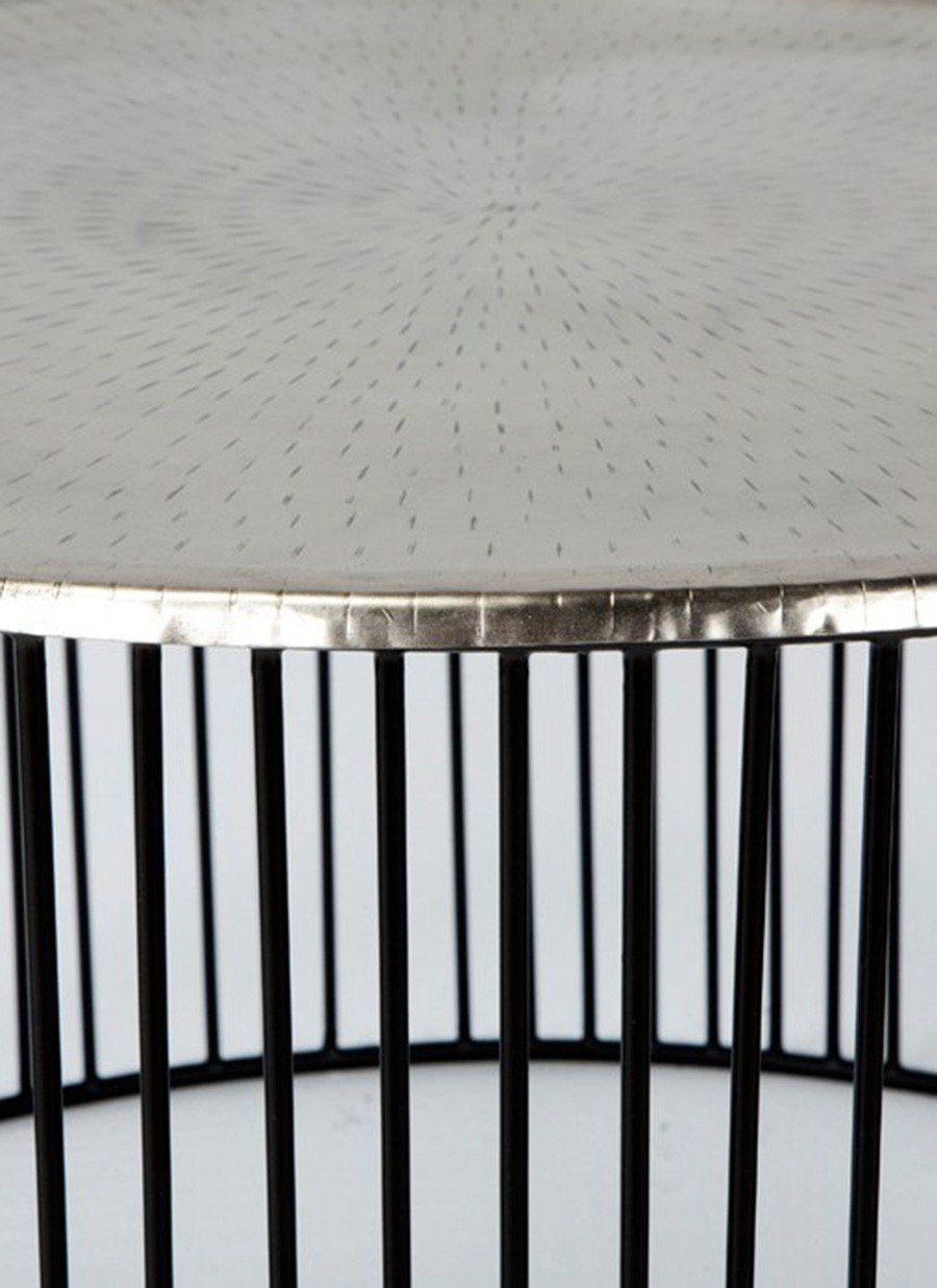 Mesa Luanda Plata 80x80x42 cm