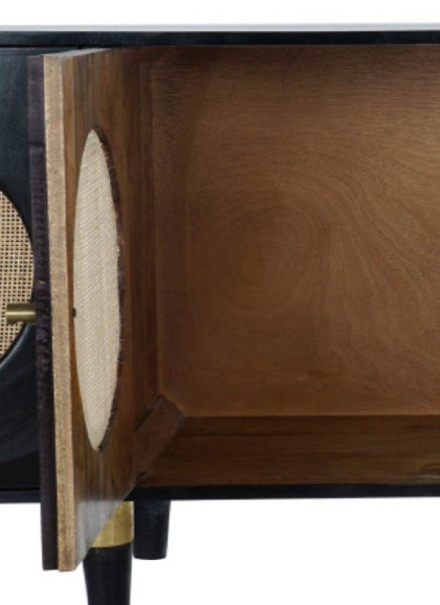 Buffet Sol Madera y Ratán 150X40X65 cm