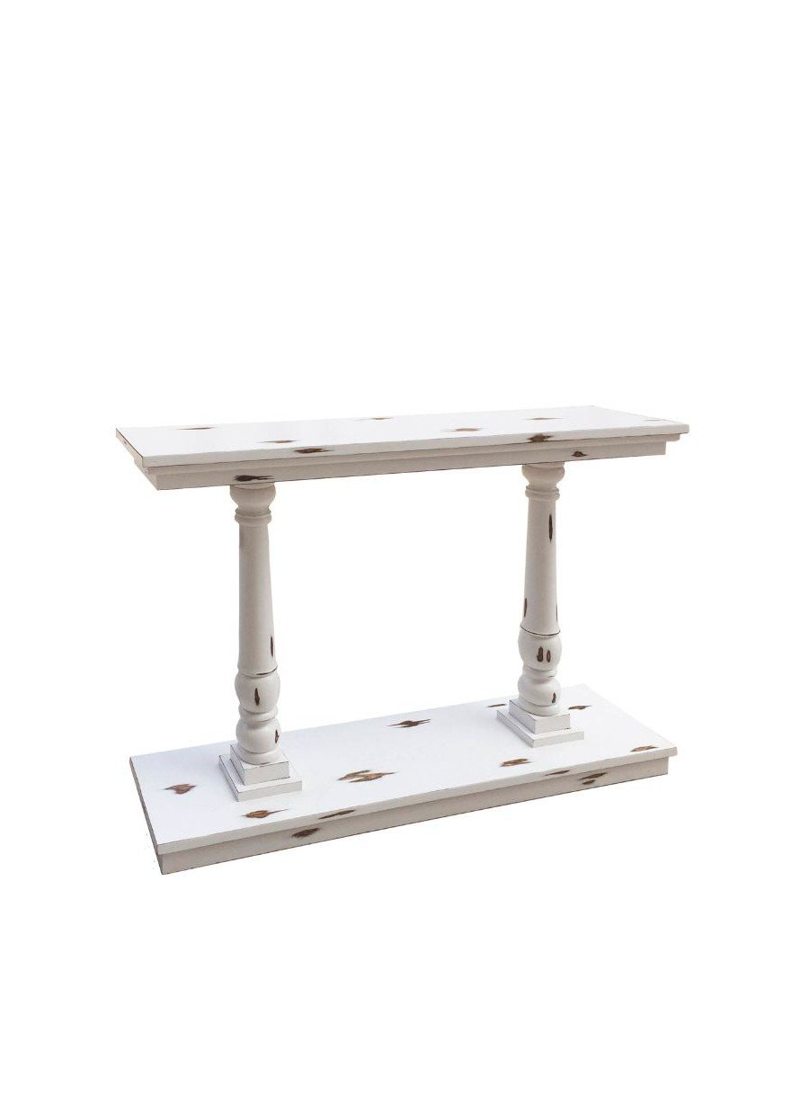 Consola Decapada Blanca 120x30x80 Ref. 1046/312001 Moycor